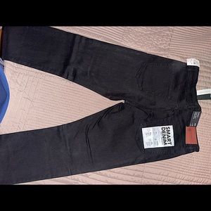 Never worn new with tags black straight leg jeans. Waist 32 and inseam 34.